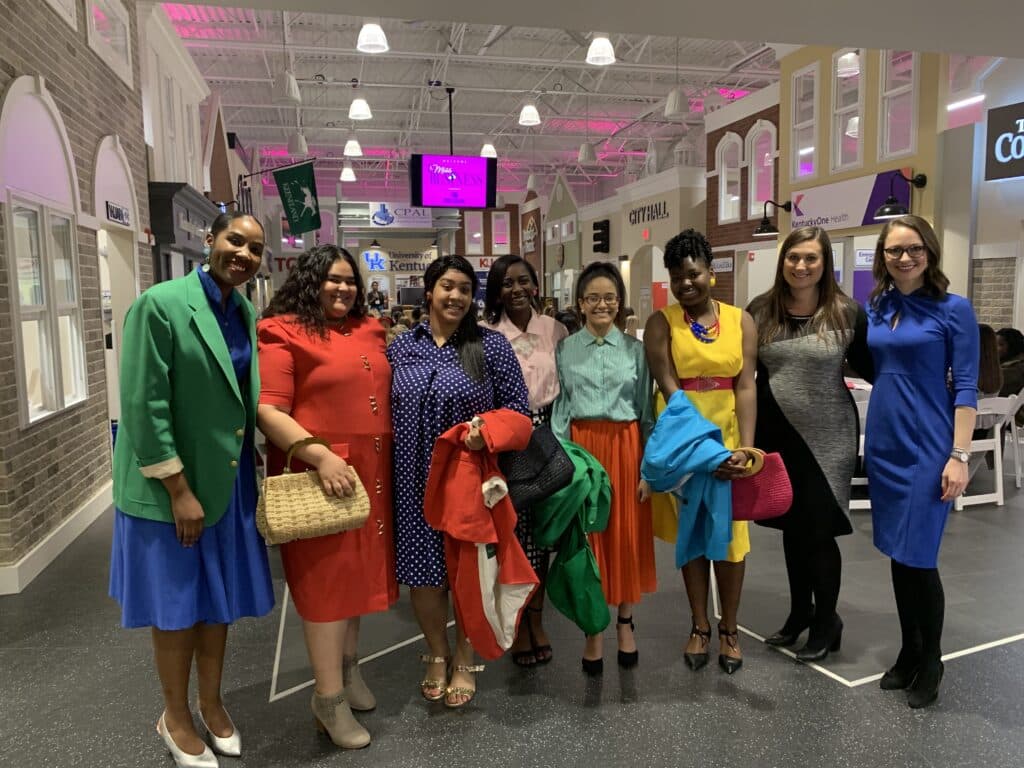 Group photo at the Miss Business event