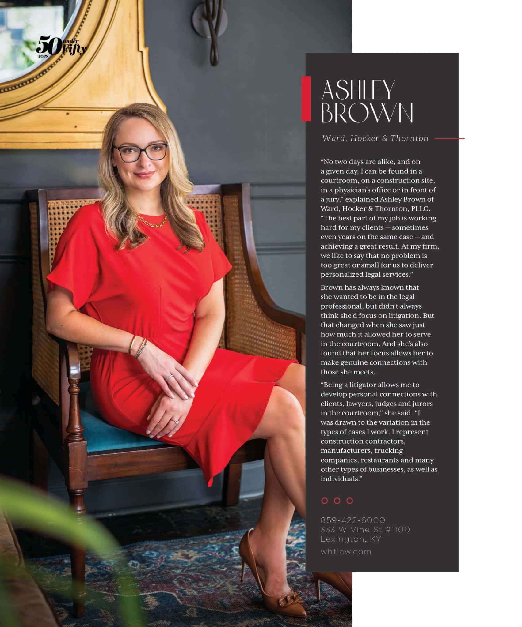 Ashley Brown spotlight in TOPS